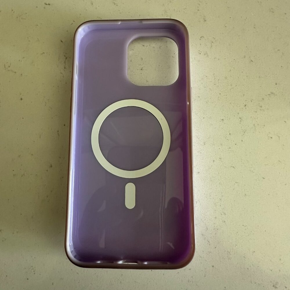 Velvet Caviar MagSafe-Compatible Purple Leopard iPhone Case With Card Holder